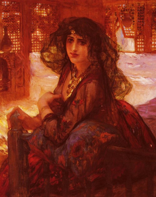 Harem girl by Frederick Arthur Bridgman